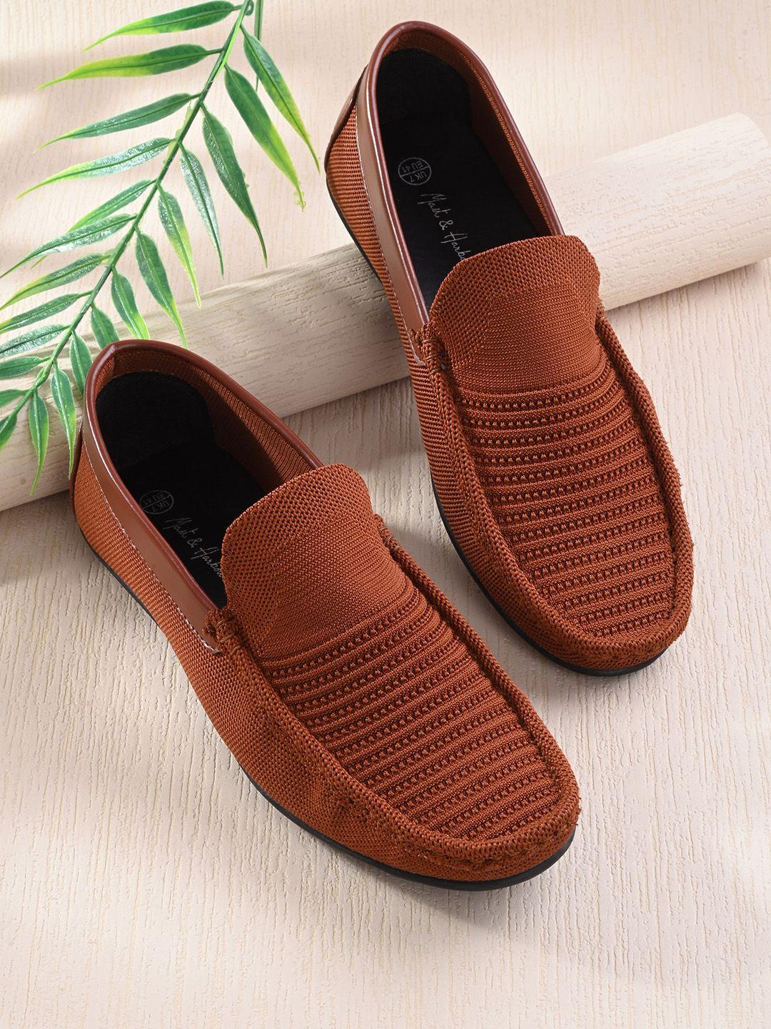 mast & harbour men woven design lightweight loafers