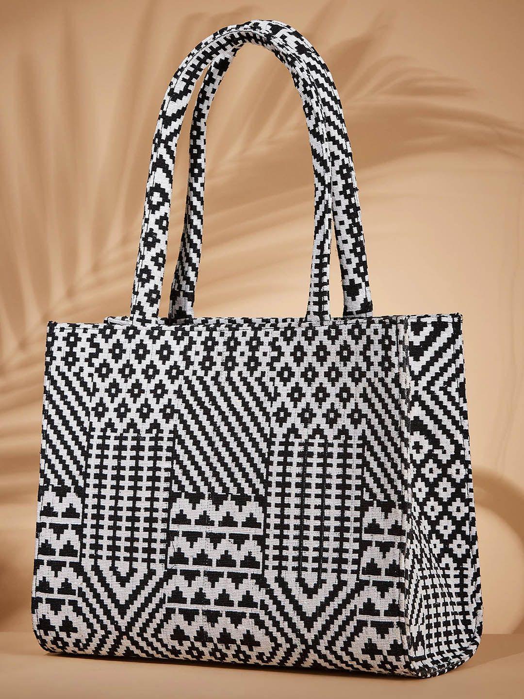 mast & harbour multicoloured ethnic motifs printed oversized tote bag