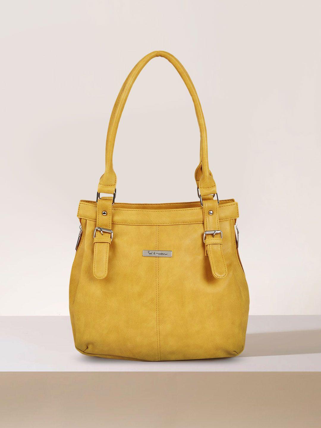 mast & harbour mustard yellow shoulder bag