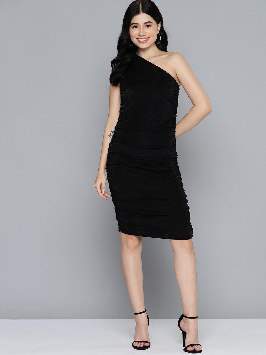 mast & harbour one shoulder bodycon dress