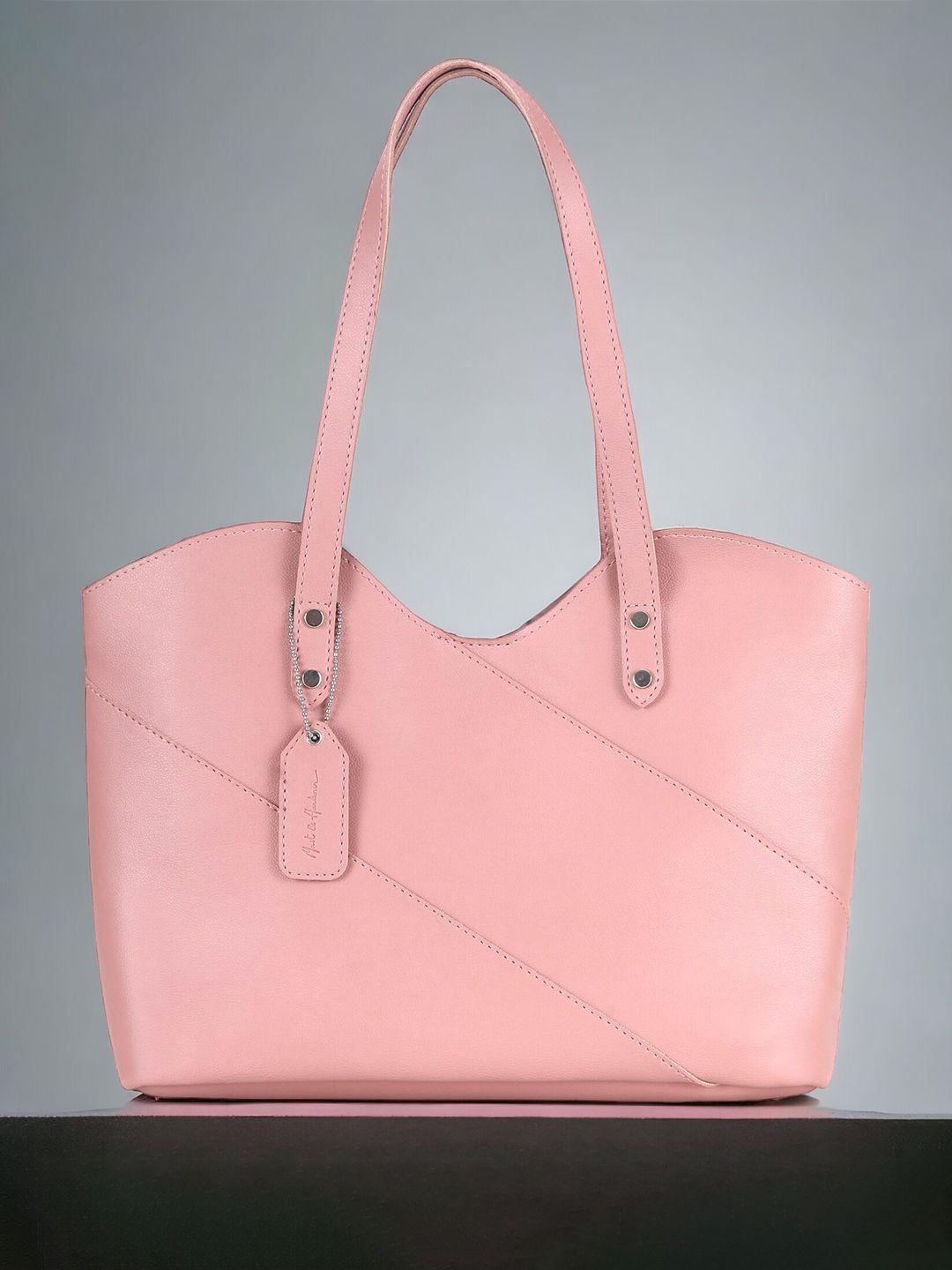 mast & harbour pink structured shoulder bag