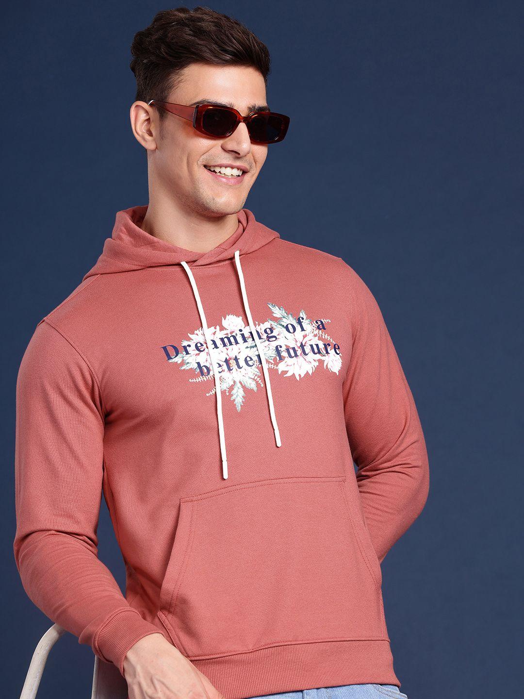 mast & harbour printed hooded sweatshirt