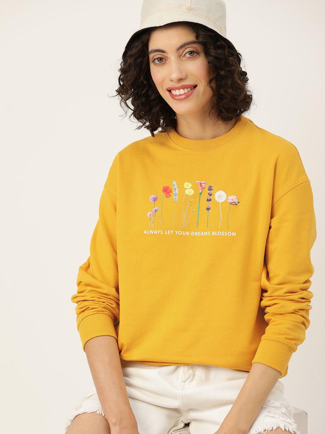 mast & harbour printed pullover sweatshirt