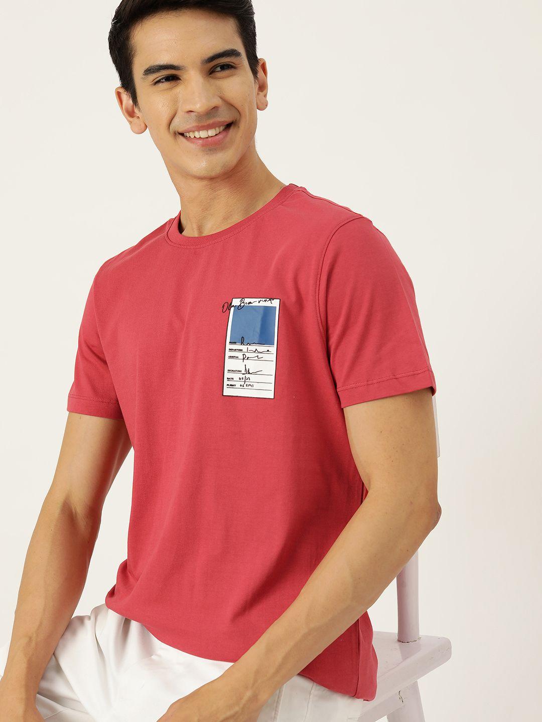 mast & harbour printed pure cotton t-shirt