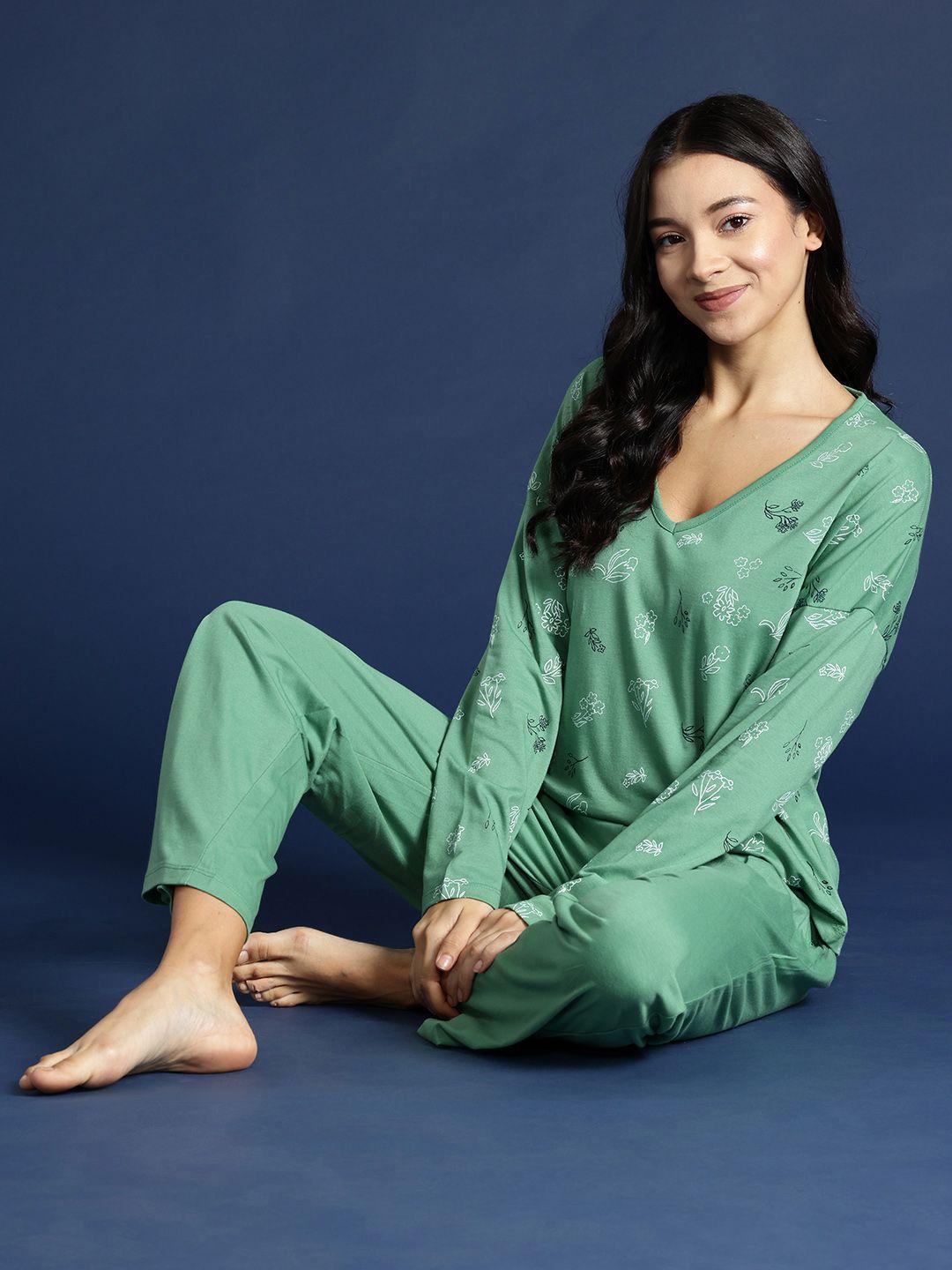 mast & harbour printed pyjama set