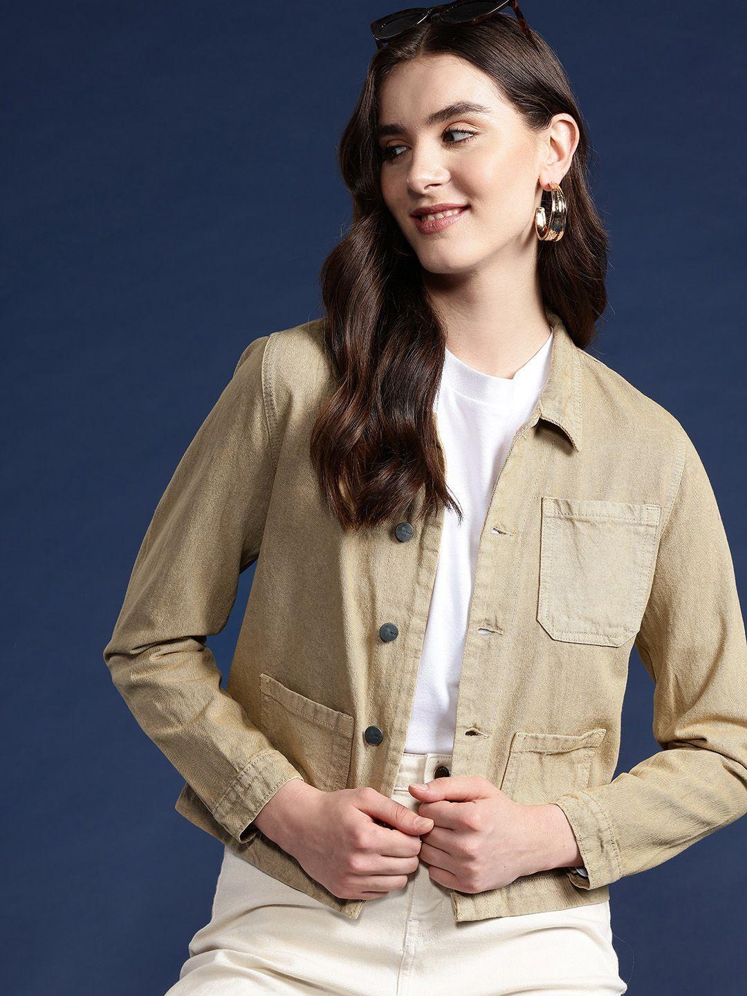 mast & harbour pure cotton denim jacket