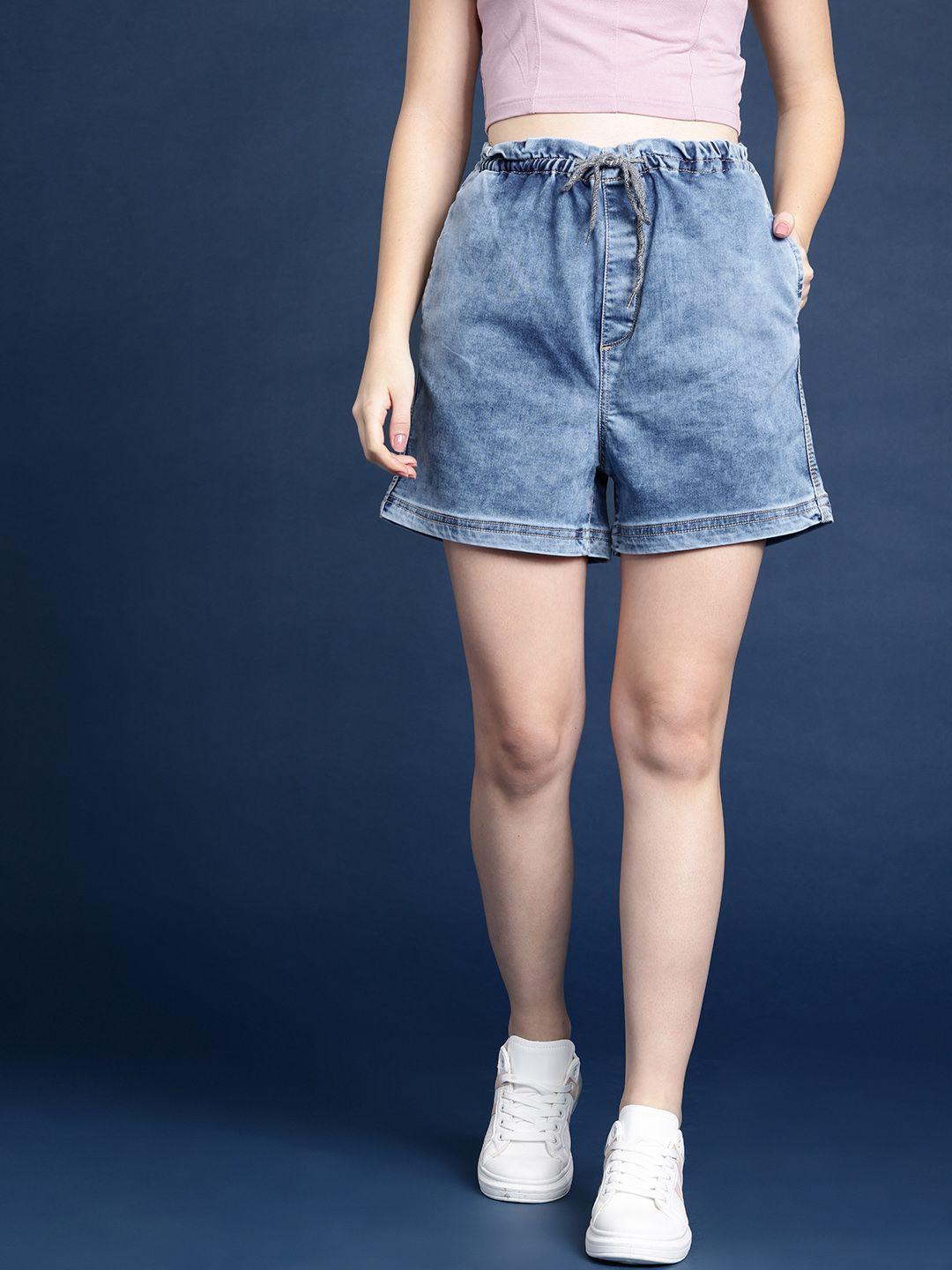 mast & harbour pure cotton denim shorts