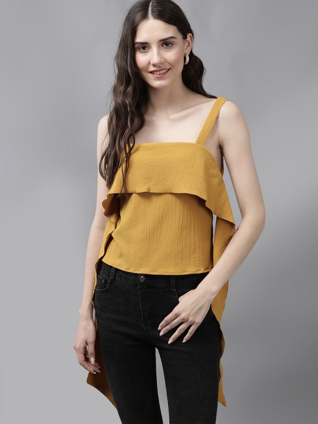 mast & harbour shoulder strap neck top