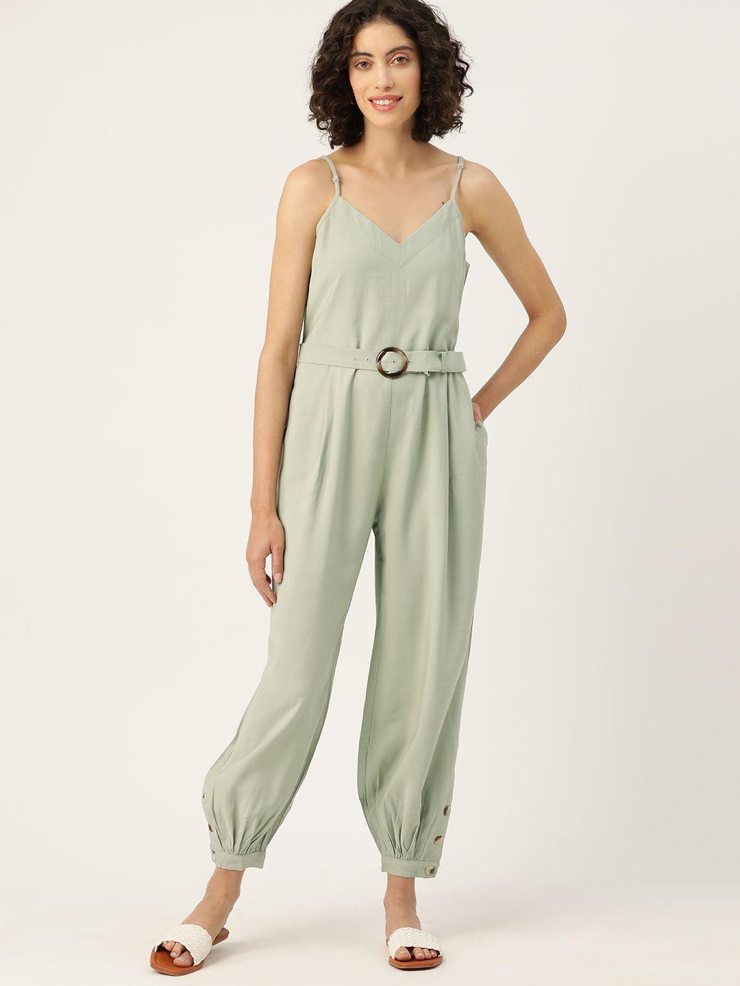 mast & harbour solid basic jumpsuit