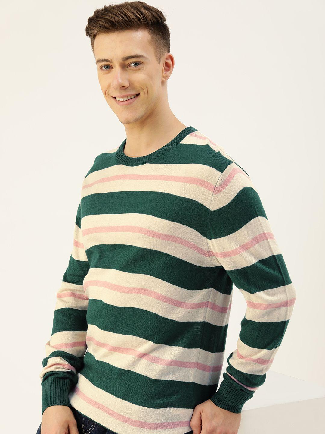 mast & harbour striped pullover sweater