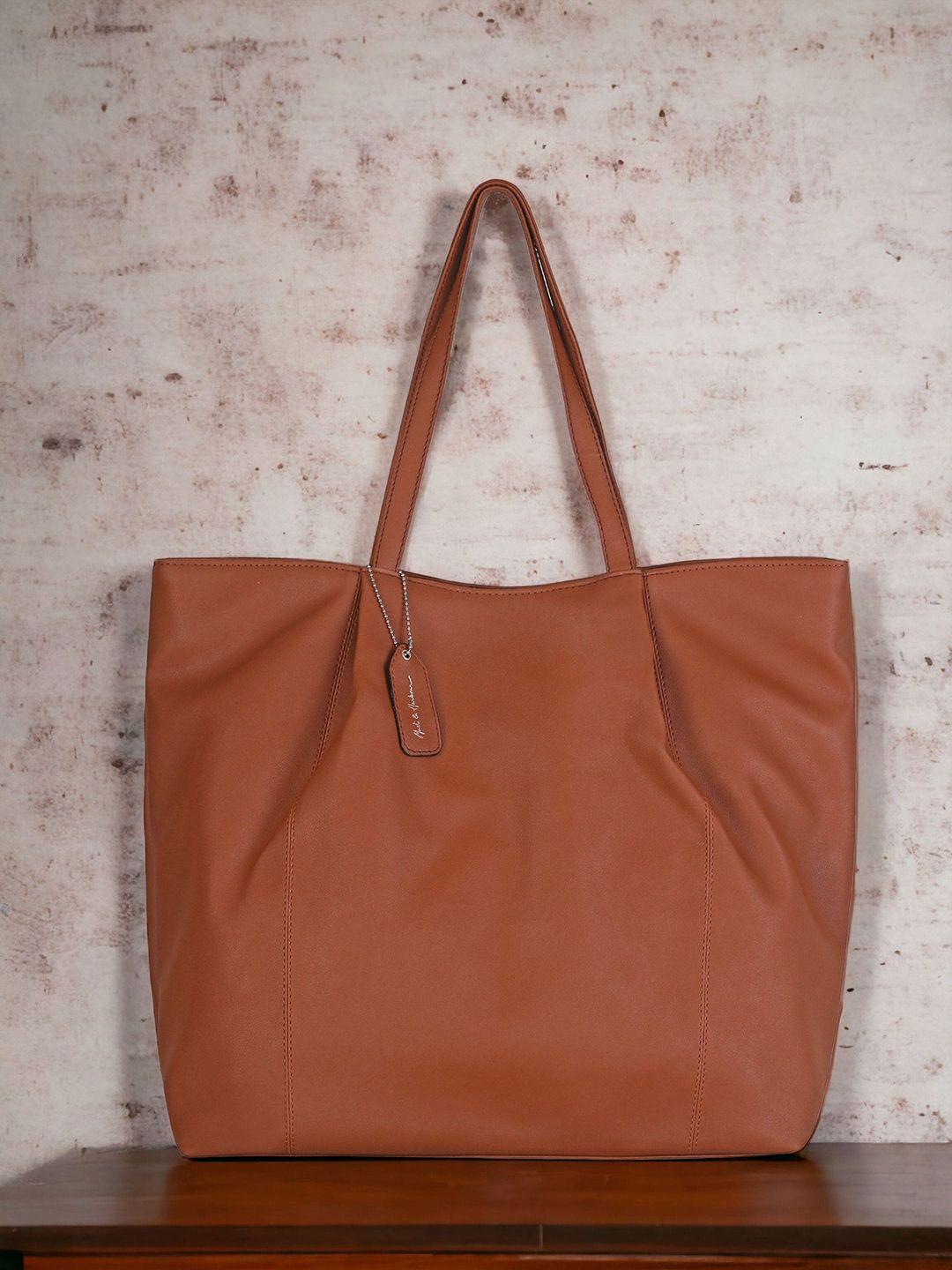 mast & harbour tan oversized shopper shoulder bag