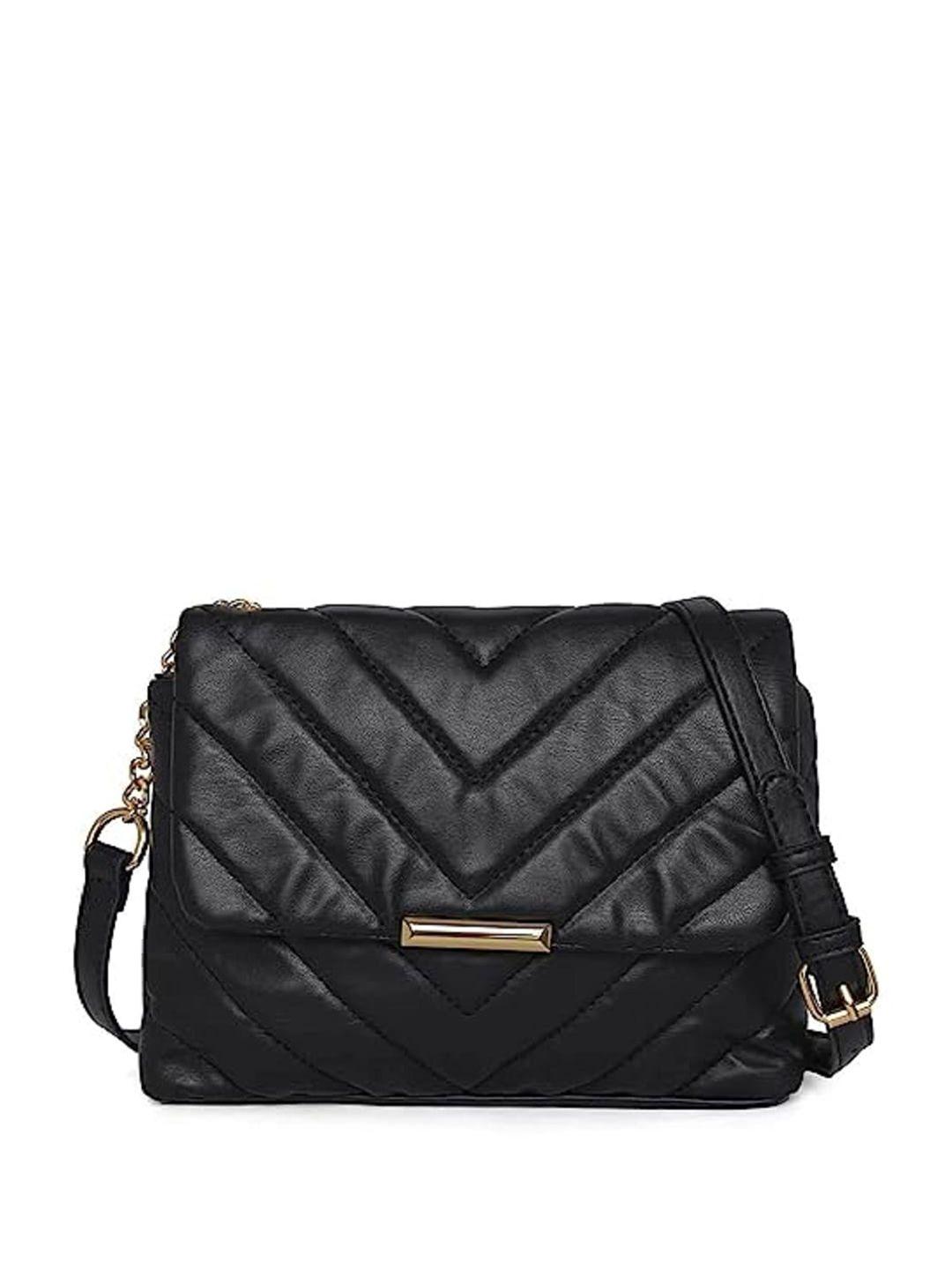 mast & harbour textured pu structured quilted sling bag