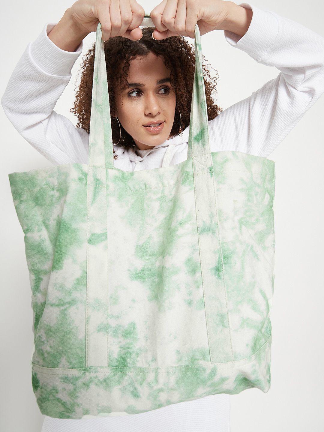 mast & harbour tie & dye structured tote bag