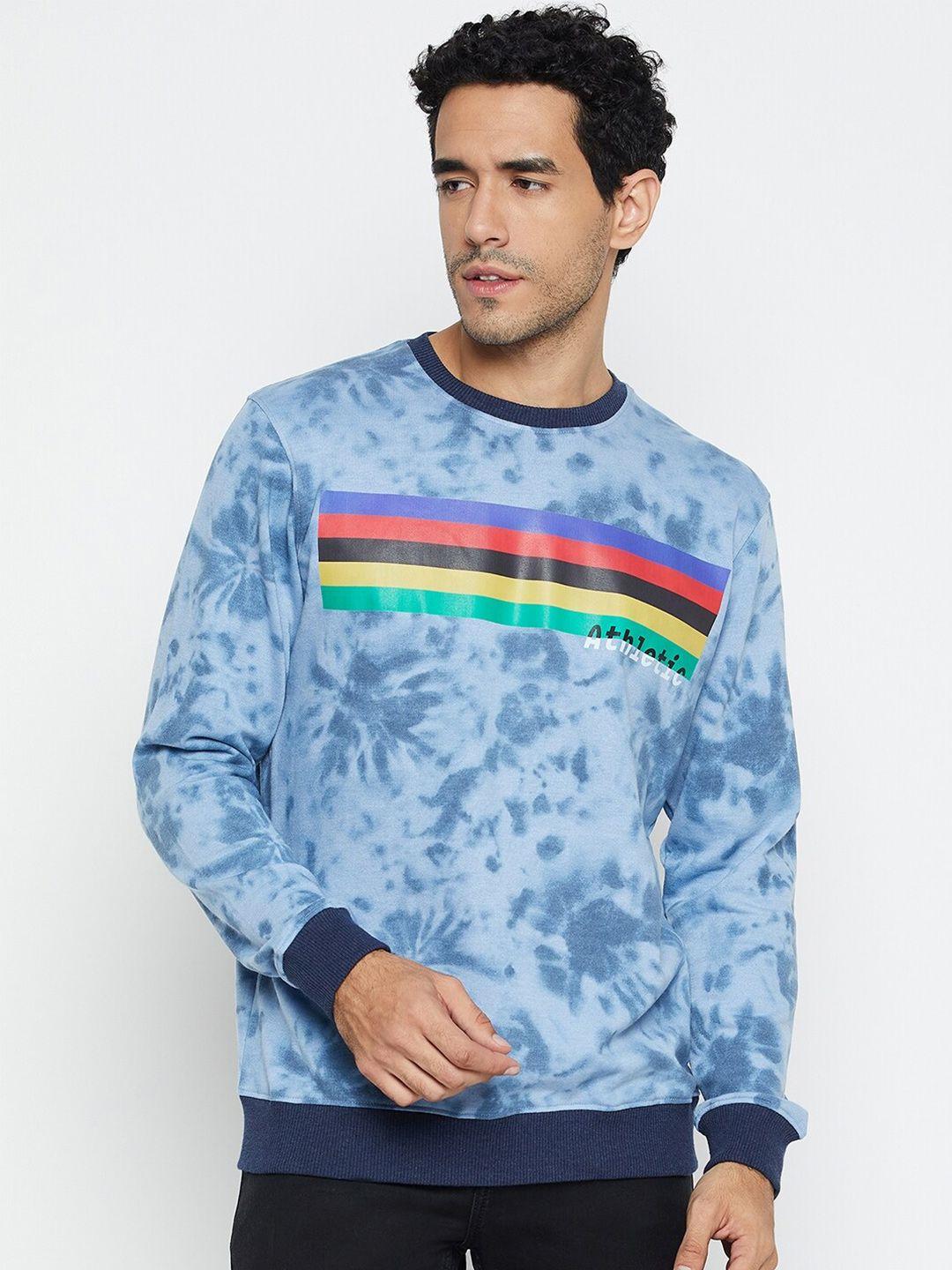 mast & harbour tie & dyed long sleeves pullover