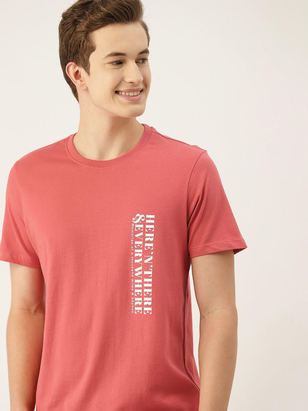 mast & harbour typography print pure cotton t-shirt