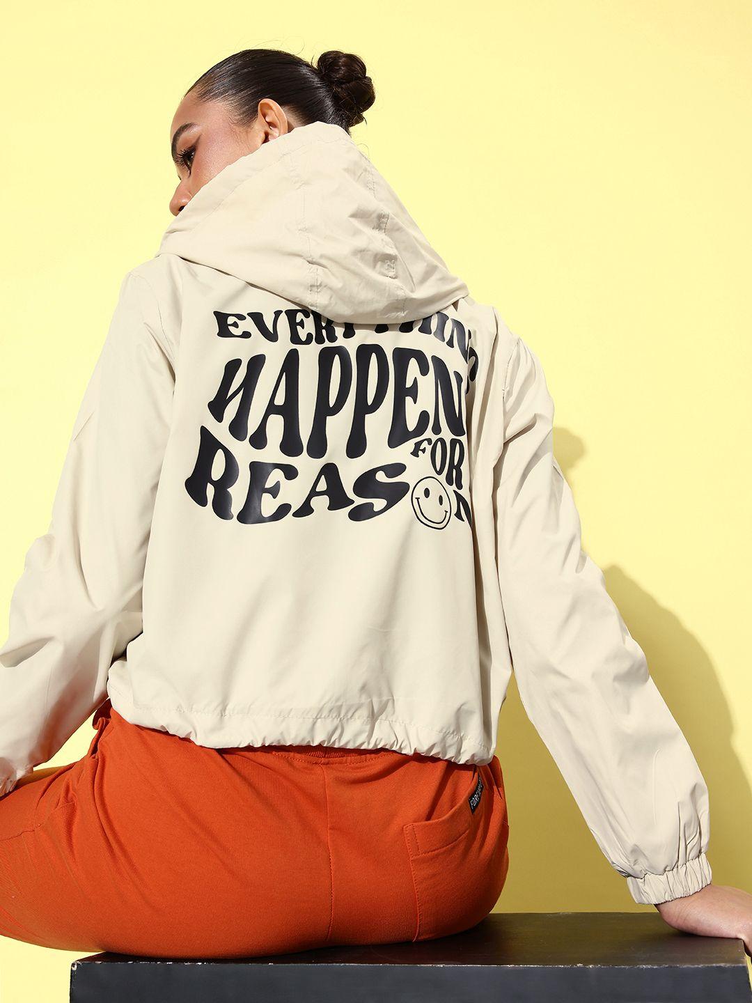 mast & harbour typography printed sporty jacket