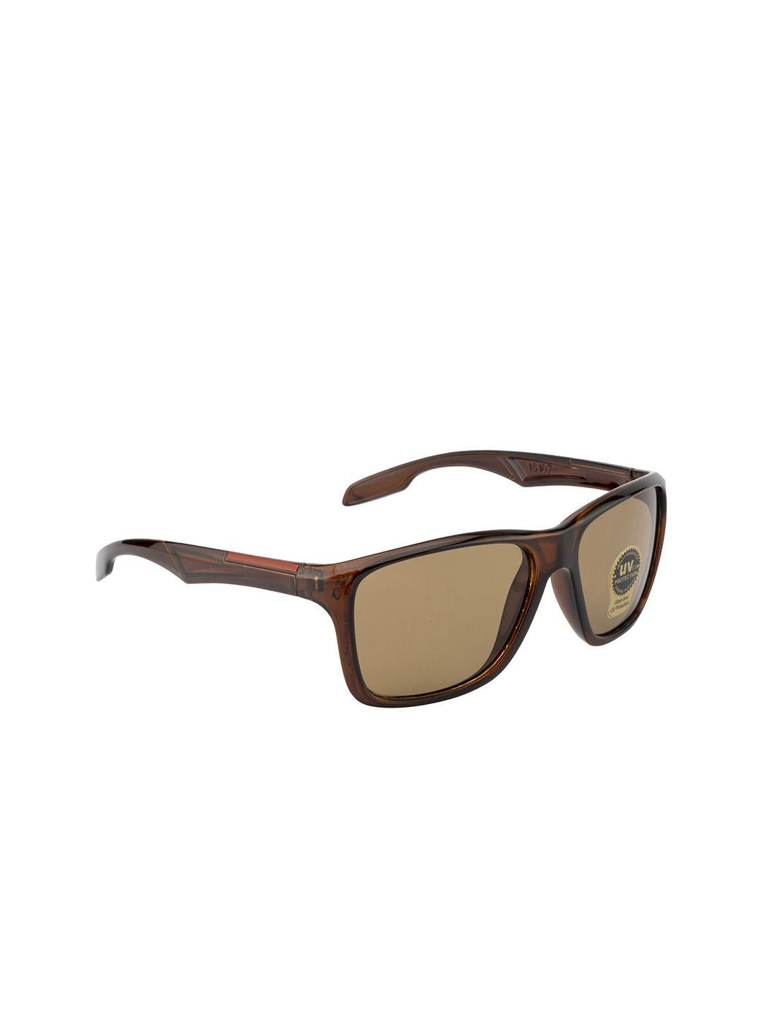 mast & harbour unisex brown lens rectangle sunglasses with uv protected lens mh-m22374