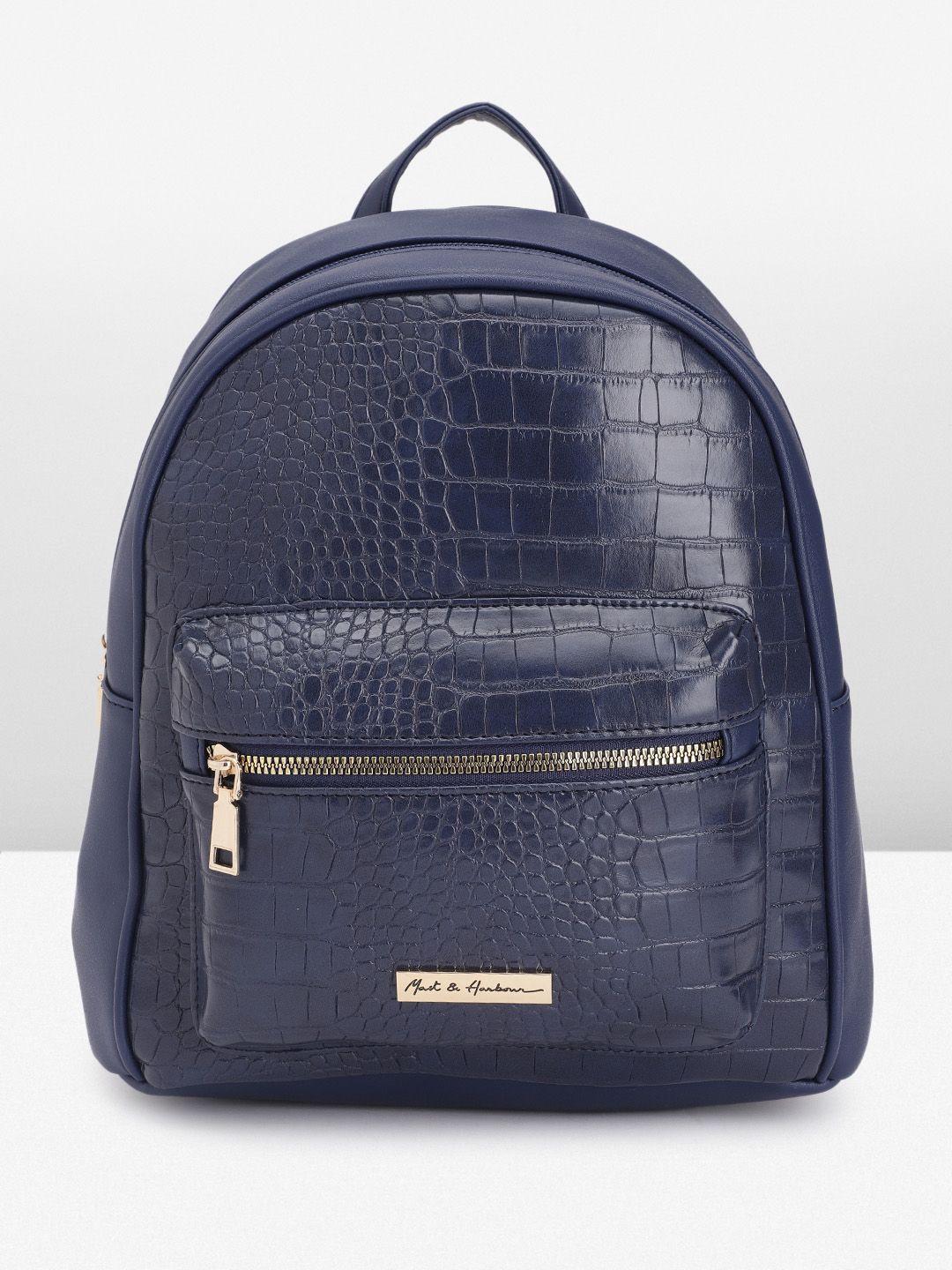 mast & harbour women animal textured mini backpack