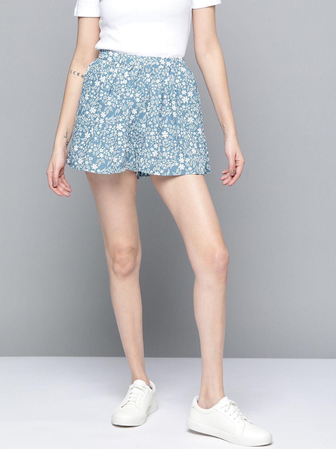 mast & harbour women floral printed shorts