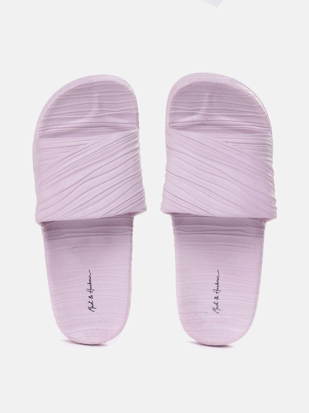 mast & harbour women lavender textured sliders