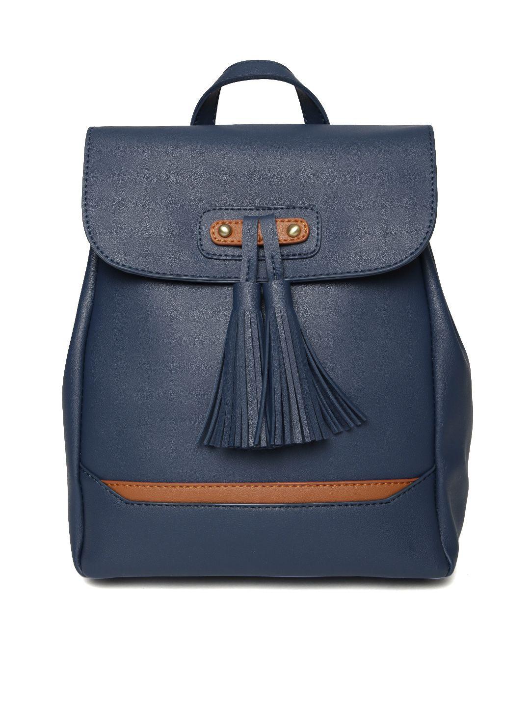 mast & harbour women navy tassel backpack