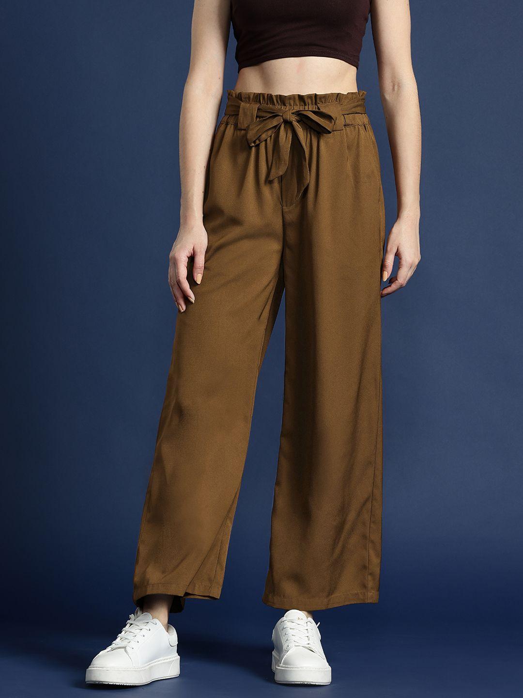 mast & harbour women pleated trousers with belt