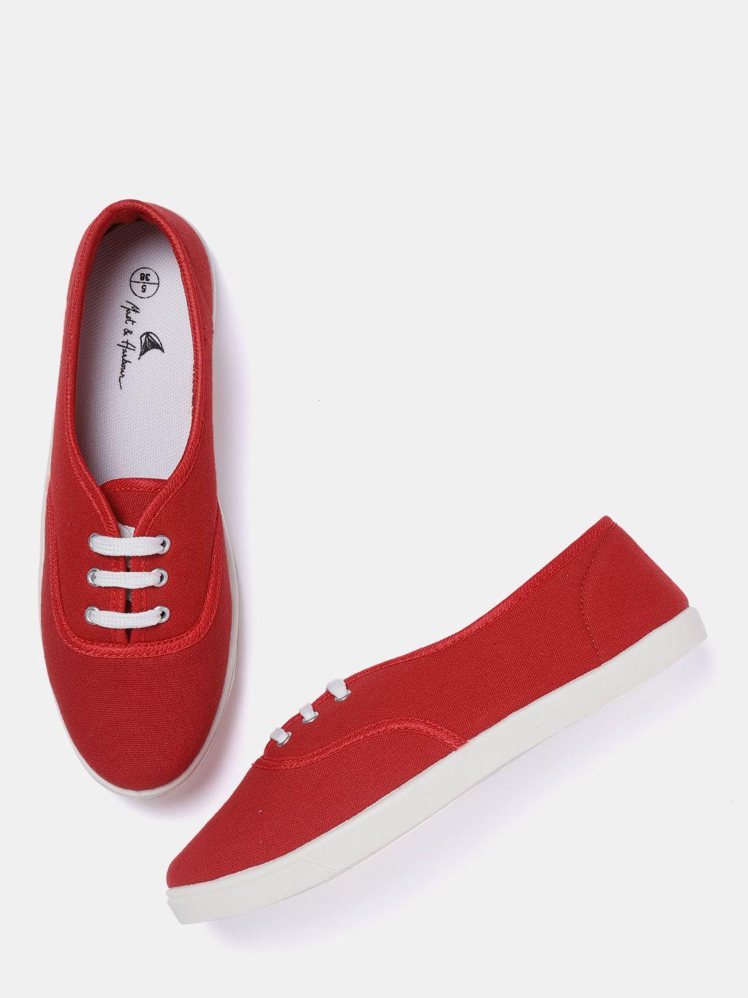 mast & harbour women red sneakers