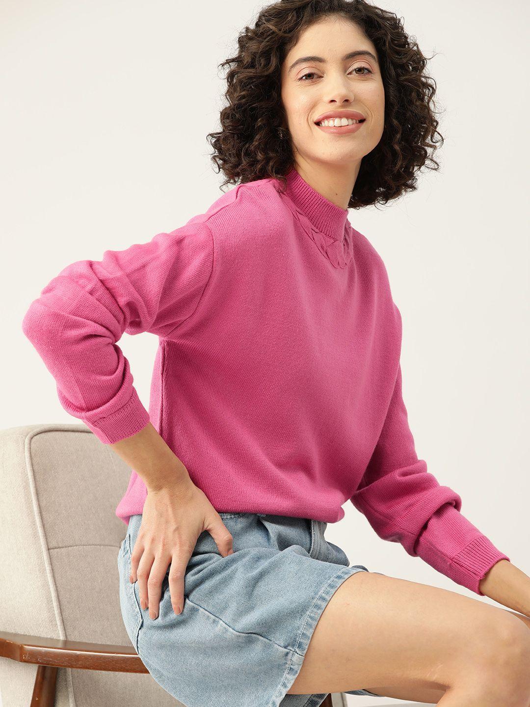 mast & harbour women solid pullover