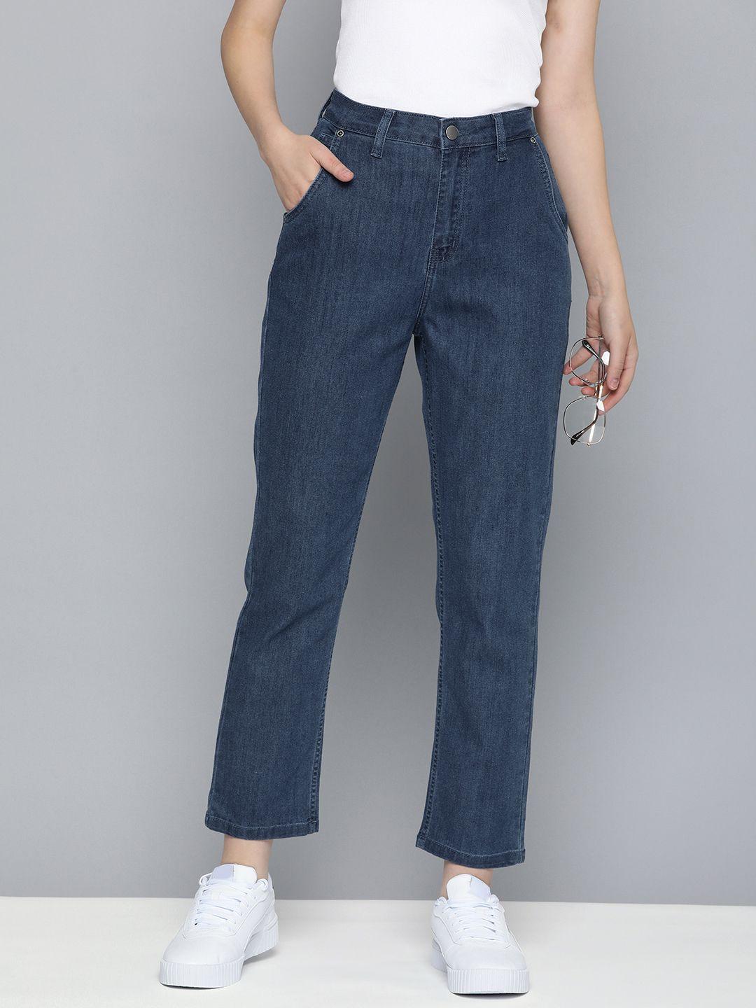mast & harbour women straight fit high-rise jeans