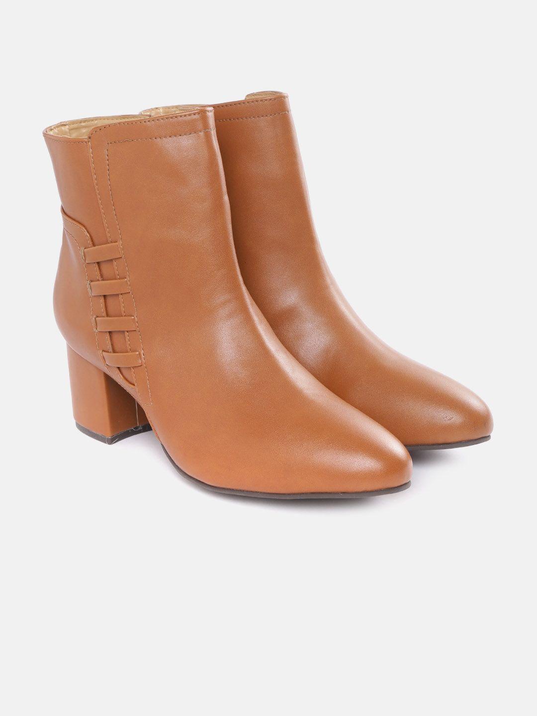 mast & harbour women tan brown solid regular boots