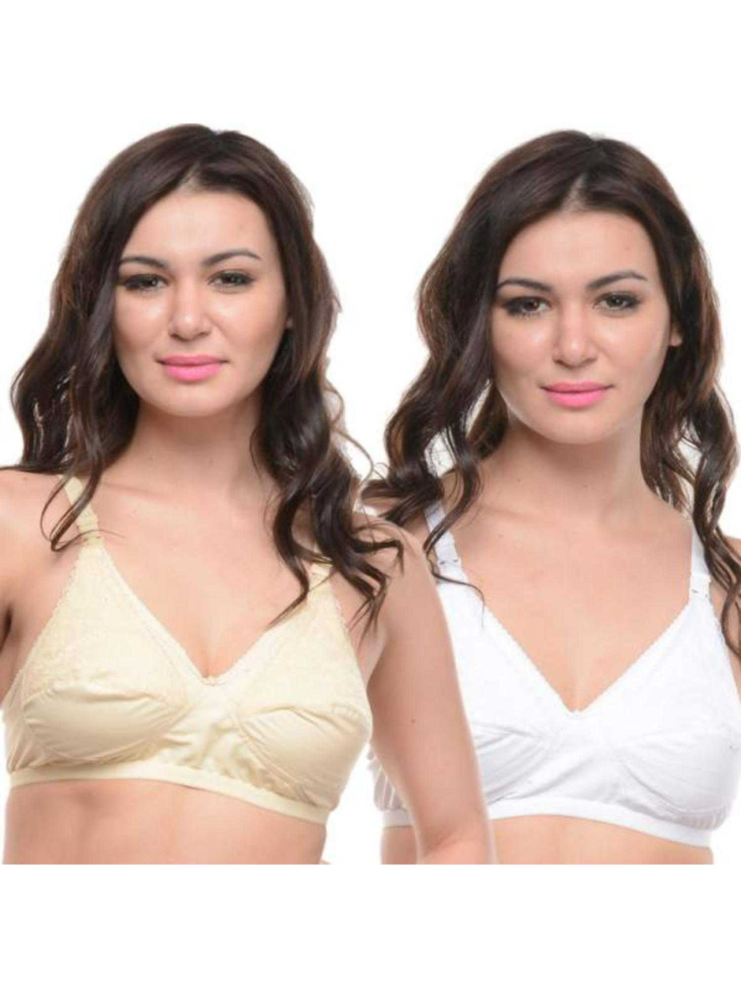 maternity-feeding skin-white 2pcs bra combo