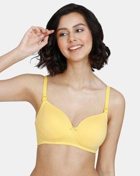 maternity padded non-wired 3/4th coverage maternity / nursing bra