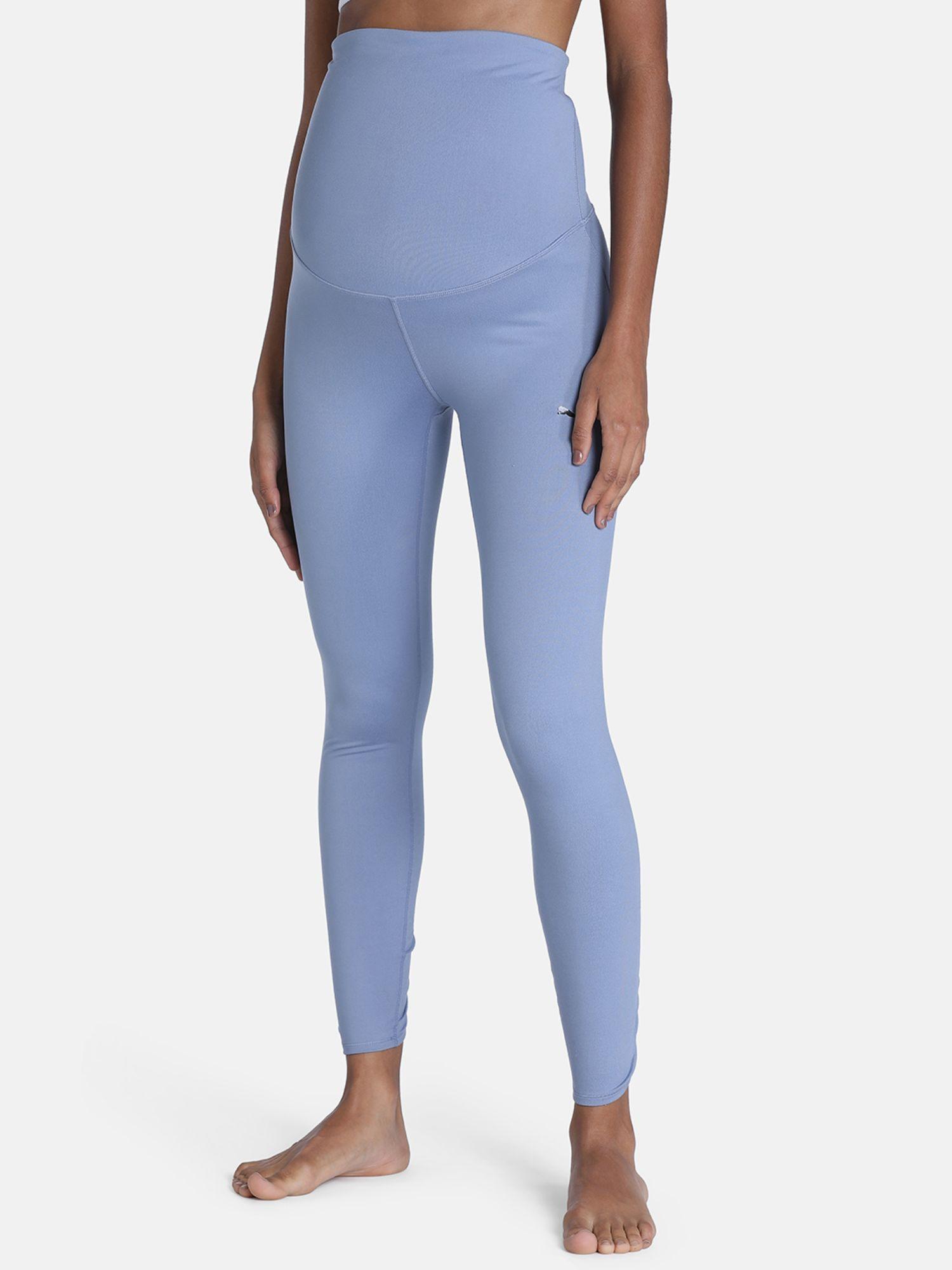 maternity studio foundation 7-8 womens blue tights