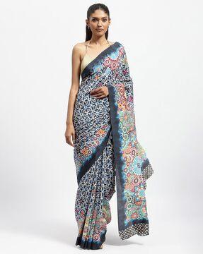 mathemagick printed saree