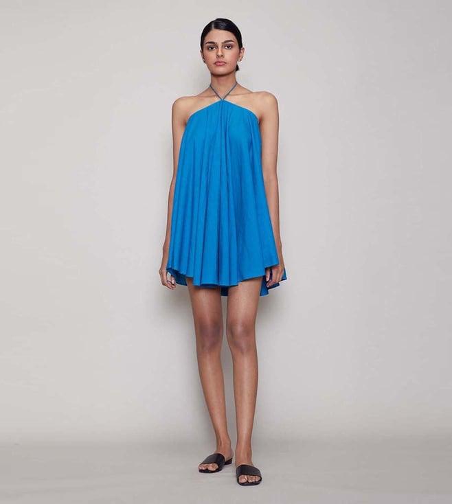 mati blue veza aakaar dress