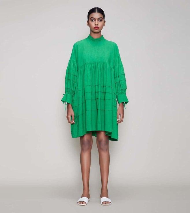 mati green avira aakaar dress