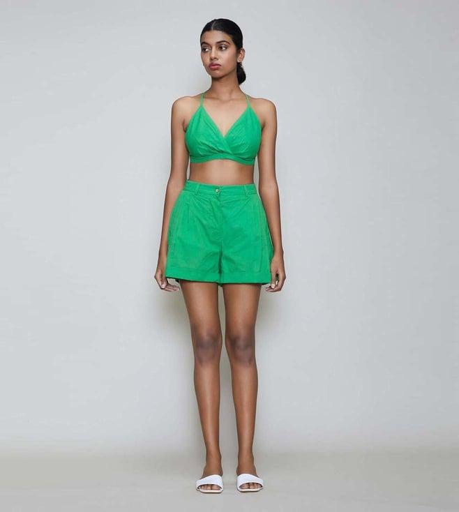 mati green bralette & shorts set