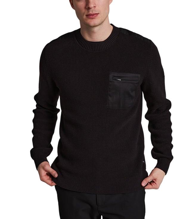 matinique black regular fit sweater