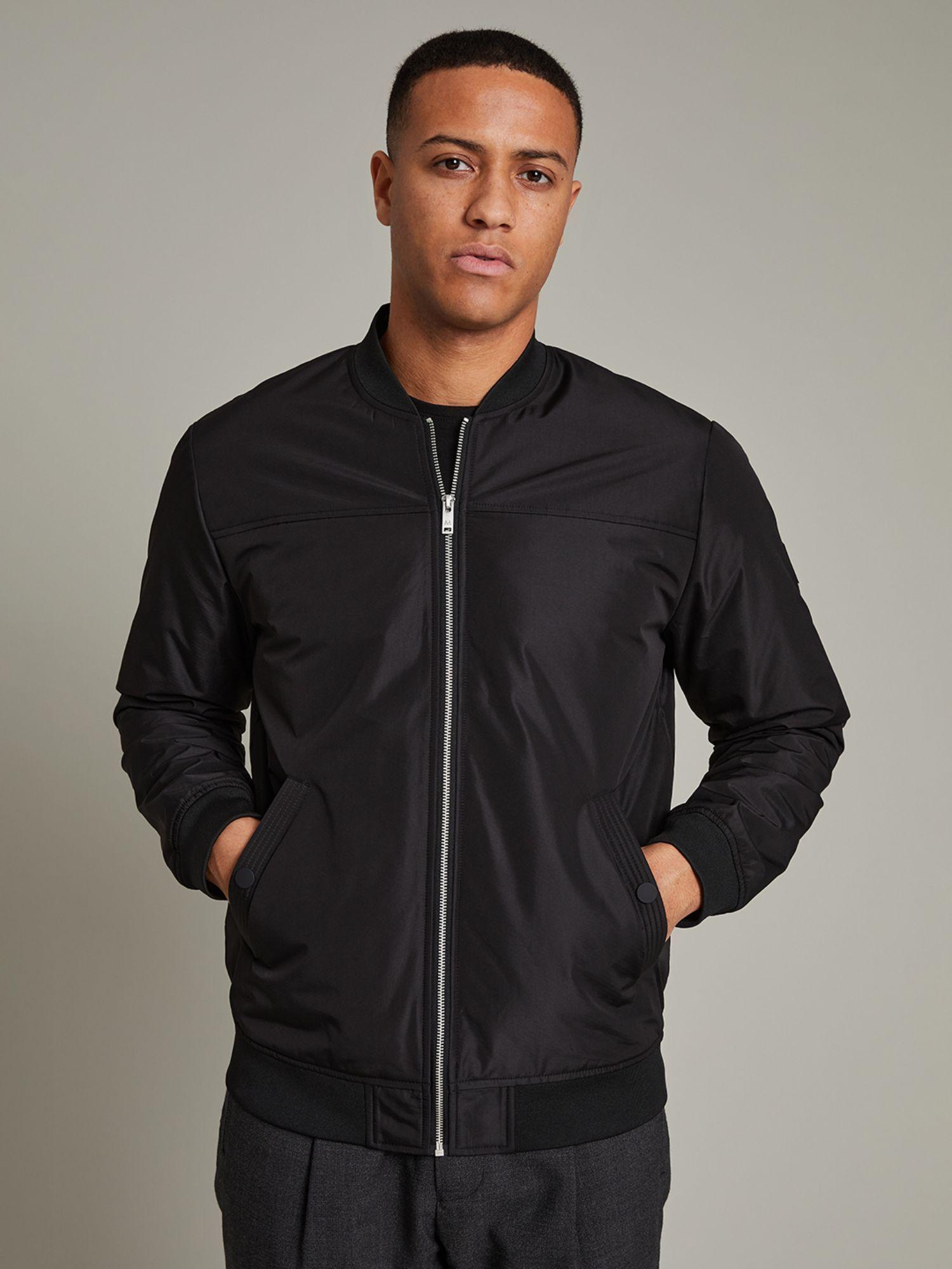 matinique black solid collar jacket