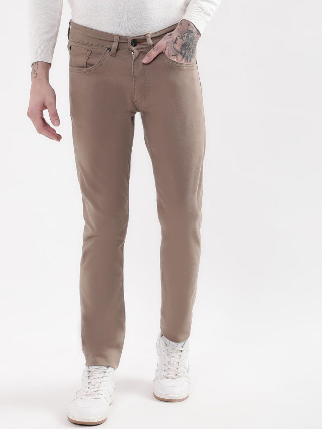 matinique men brown cotton jeans