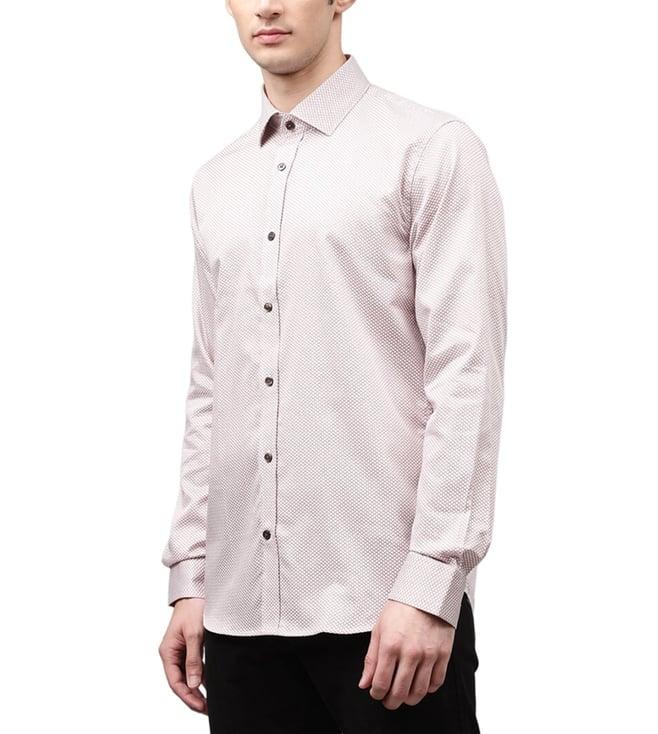 matinique rust geometric regular fit shirt