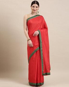 matka silk saree with patch border