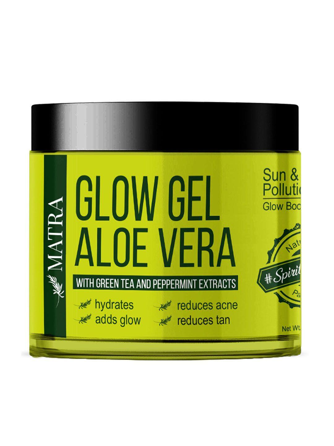 matra aloe vera glow gel with green tea & peppermint extracts - 100 g