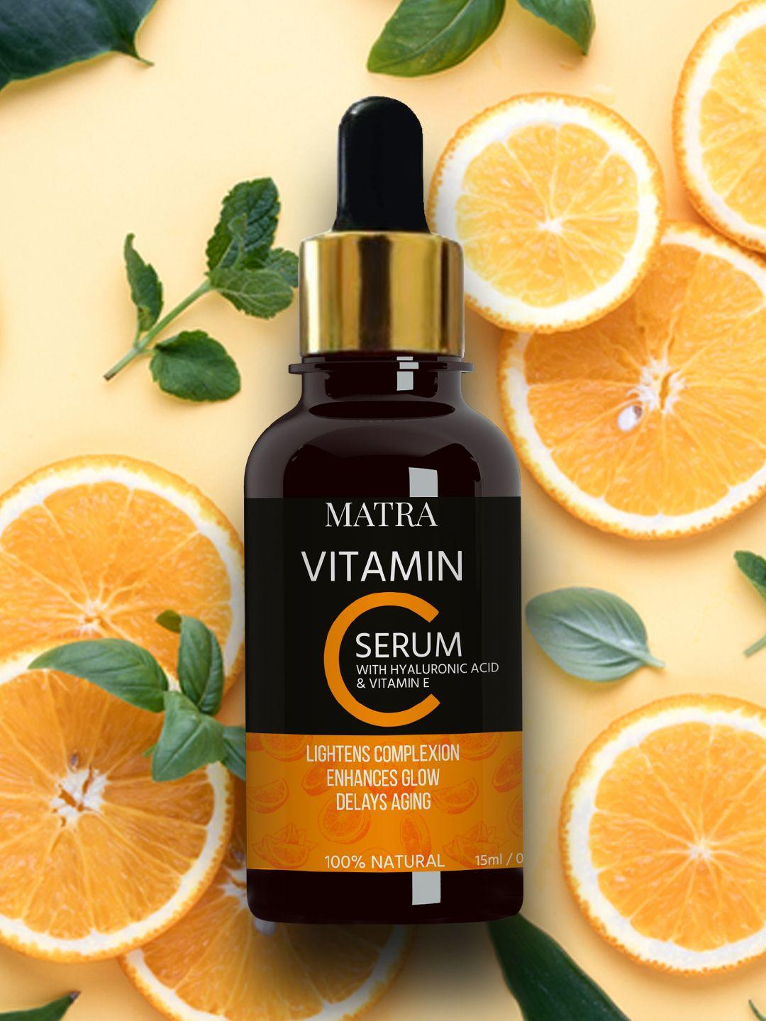 matra vitamin c ultra glow serum with hylauronic acid & vitamin e 15 ml