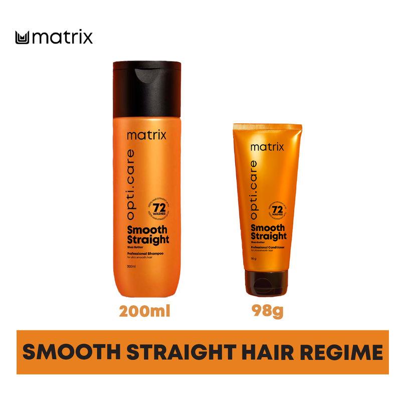 matrix opti care professional ultra smoothing 2-step regime - shampoo 200ml + conditioner 98g