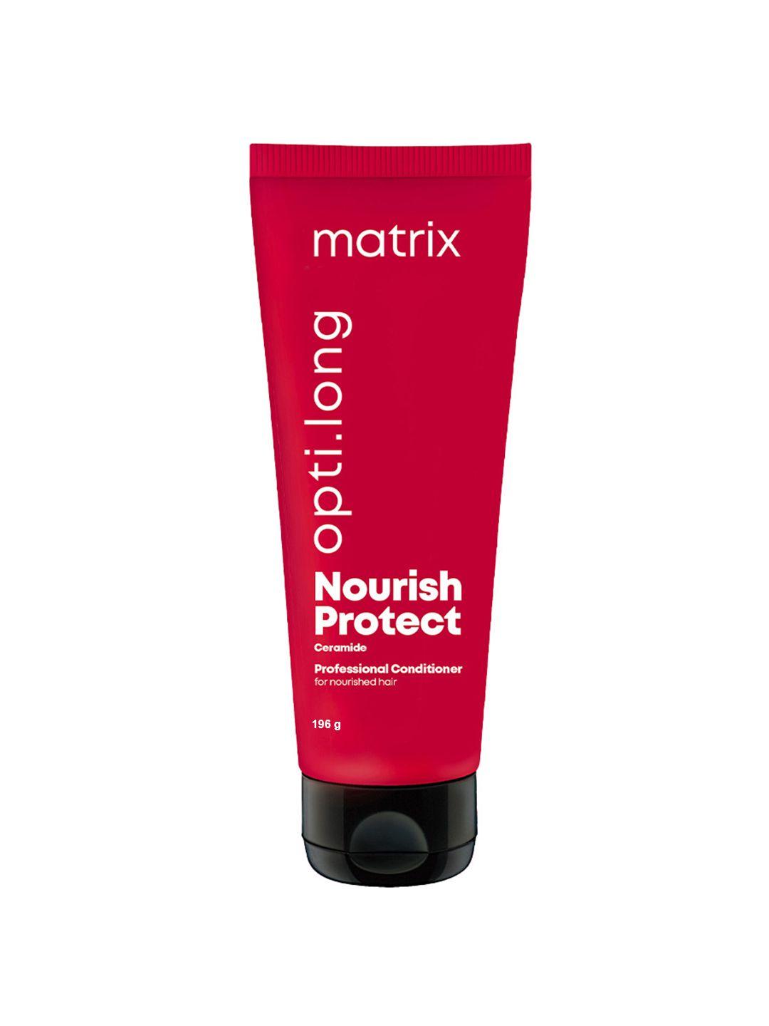 matrix opti long nourish protect conditioner with ceramide for long & nourished hair-196g
