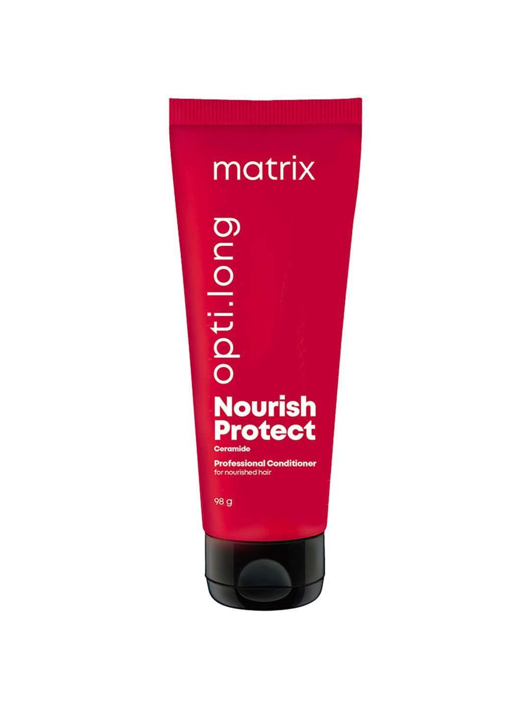 matrix opti long nourish protect conditioner with ceramide for long & nourished hair-98g