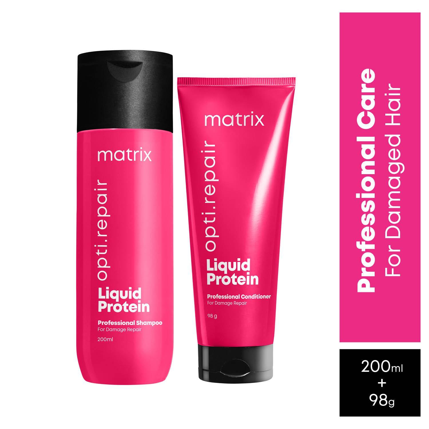 matrix opti.repair professional shampoo and conditioner regime for damaged hair (200 ml + 98 g)