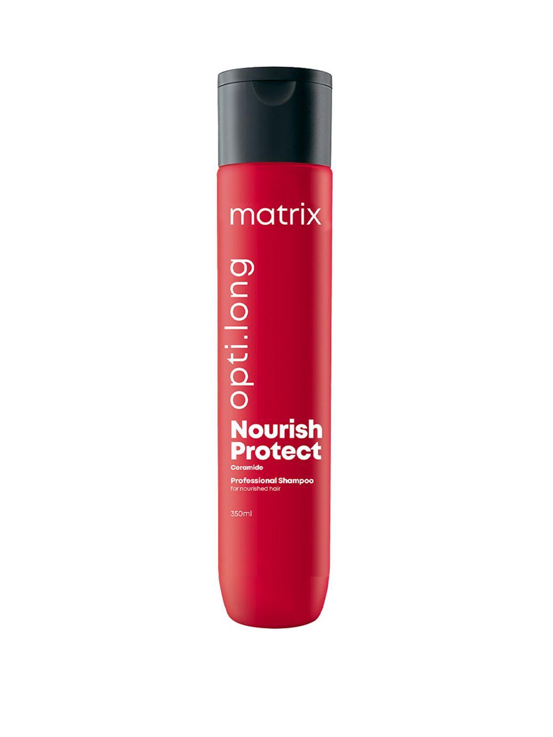 matrix opti long nourish protect shampoo with ceramide to protects from split ends - 350ml