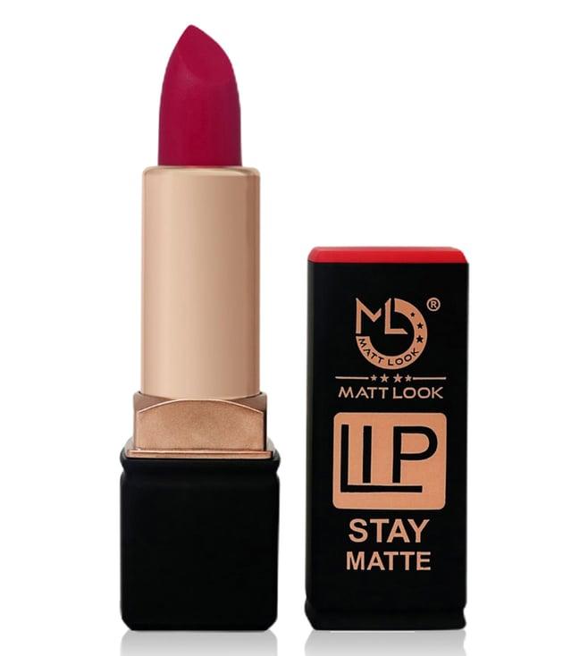 matt look lip stay matte lipstick 05 stunner - 3.5 gm